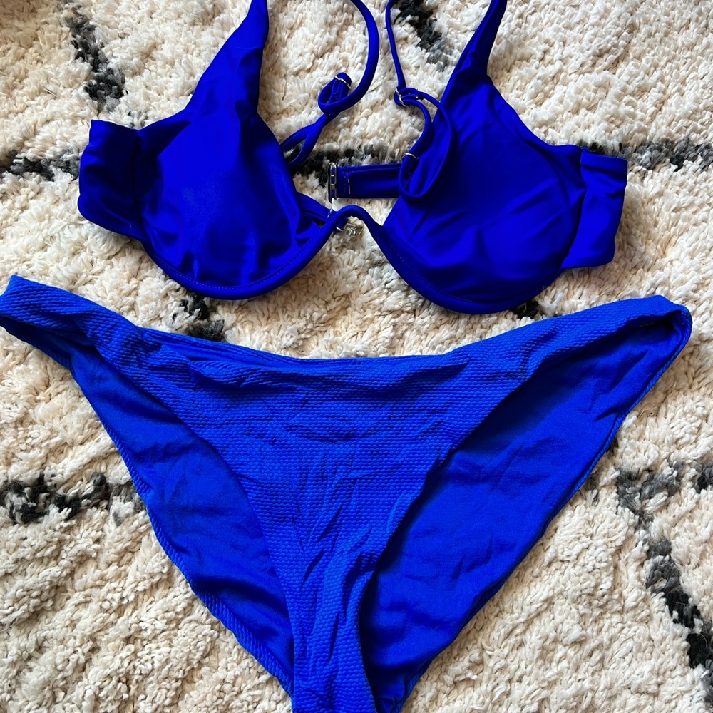 Blue bikini